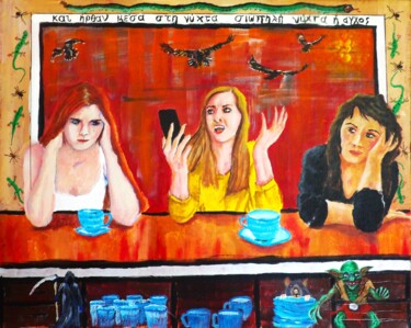 「and they came in th…」というタイトルの絵画 Timothy Seeryによって, オリジナルのアートワーク, アクリル