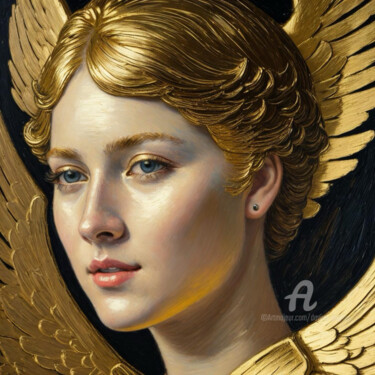 Angelic stillness III Digitale Kunst getiteld "Angelic stillness I…" door Davina Dugnas, Origineel Kunstwerk, 2D Digital Work
