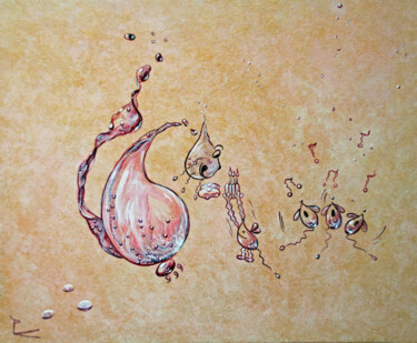 Peinture intitulée "c'est l'anniversair…" par Patricia Blondel, Œuvre d'art originale, Acrylique Monté sur Châssis en bois