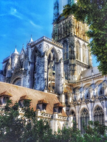 Photographie intitulée "Cathédrale Rouen" par Patrick Maze, Œuvre d'art originale, Photographie numérique