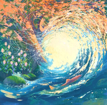 绘画 标题为“Solar Wind. Evening…” 由Iryna Makhovska, 原创艺术品, 丙烯