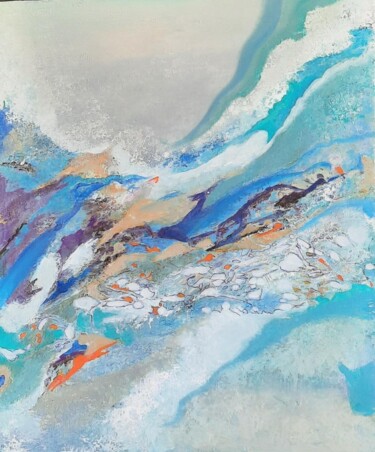 Pintura intitulada "Elan" por Agnes Rolin, Obras de arte originais, Acrílico