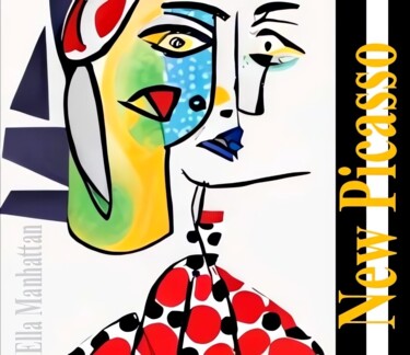 제목이 "Woman in a polka do…"인 디지털 아트 Ella Manhattan로, 원작, AI 생성 이미지