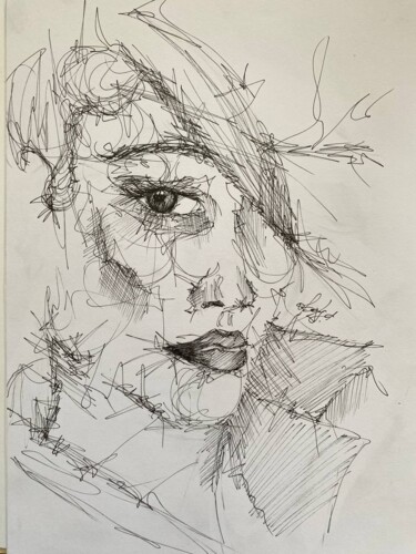 图画 标题为“Untitled #11” 由Oksana Floyd, 原创艺术品, 墨