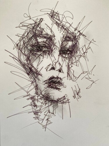 Desenho intitulada "Untitled #14" por Oksana Floyd, Obras de arte originais, Tinta