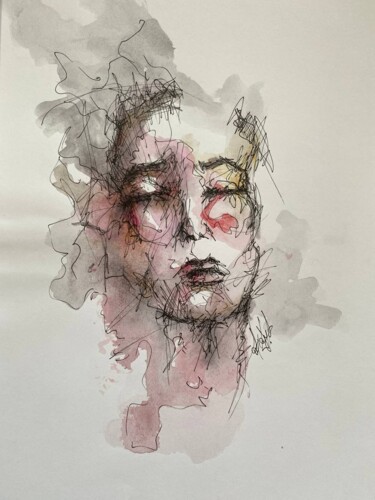 图画 标题为“Untitled #17” 由Oksana Floyd, 原创艺术品, 墨