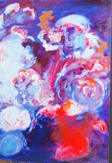 Peinture intitulée "Mon rêve de bouquet…" par Marguerite Salaun (Margo), Œuvre d'art originale, Huile