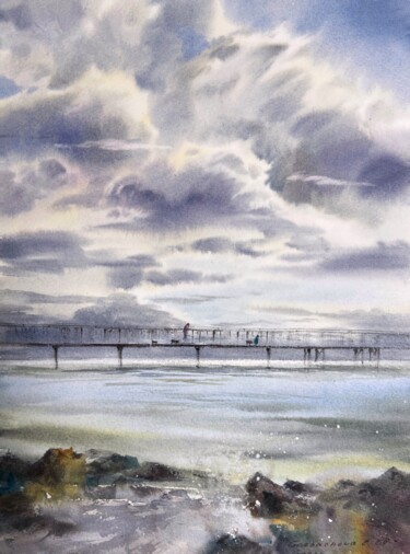 "Walk along the sea…" başlıklı Tablo Eugenia Gorbacheva tarafından, Orijinal sanat, Suluboya