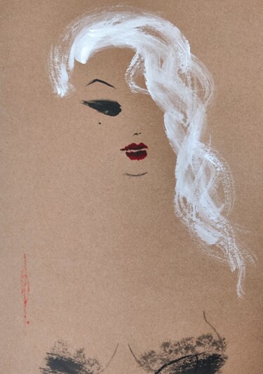 图画 标题为“Nicole” 由Olesya Nikolaeva, 原创艺术品, 墨