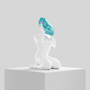 Scultura intitolato "OVERTHINKING" da Francesco Scura, Opera d'arte originale, Resina