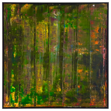 Malerei mit dem Titel "No. 1385_Untitled" von Guido Lötscher, Original-Kunstwerk, Öl Auf Keilrahmen aus Holz montiert
