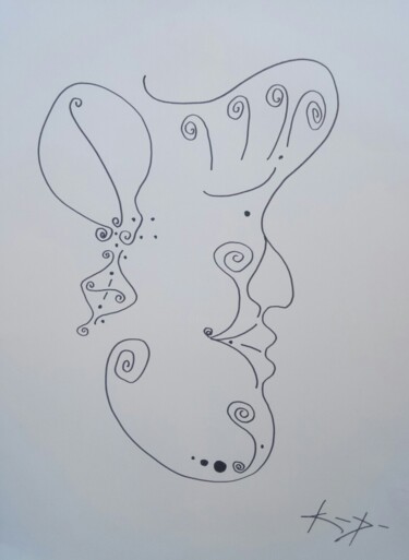 Desenho intitulada "sans titre 3" por Kamalitto, Obras de arte originais, Marcador