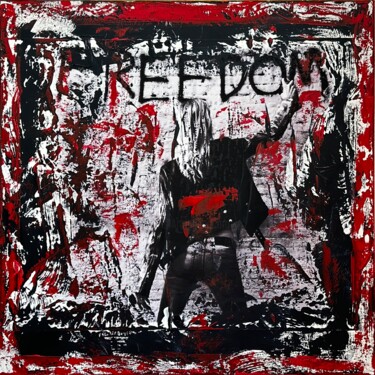 Schilderij getiteld "FREEDOM" door Joliemôme, Origineel Kunstwerk, Acryl