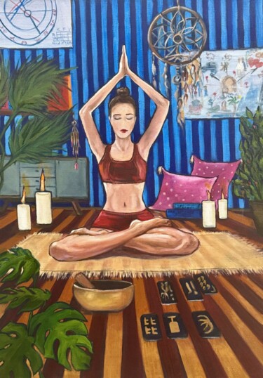 Peinture intitulée "In search of the me…" par Anna Andorskaya, Œuvre d'art originale, Huile