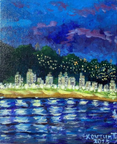 Peinture intitulée "Santos" par Tetiana Kovtun, Œuvre d'art originale, Acrylique Monté sur Châssis en bois