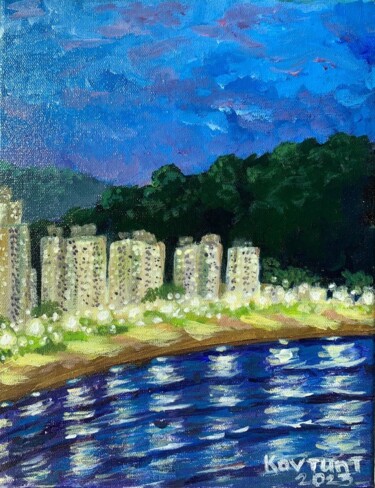 Peinture intitulée "São Vicente" par Tetiana Kovtun, Œuvre d'art originale, Acrylique Monté sur Châssis en bois