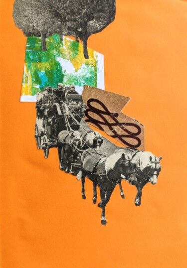 Collages intitulée "Path" par Kateryna Kondratieva, Œuvre d'art originale, Collages