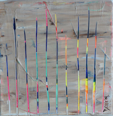 Peinture intitulée "Libération 30" par Delphine Dessein, Œuvre d'art originale, Acrylique Monté sur Châssis en bois