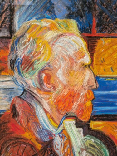 Copie du portrait de Van Gogh peint par Toulouse-Lautrec 绘画 标题为“Copie du portrait d…” 由Emilie Jalbo, 原创艺术品, 粉彩