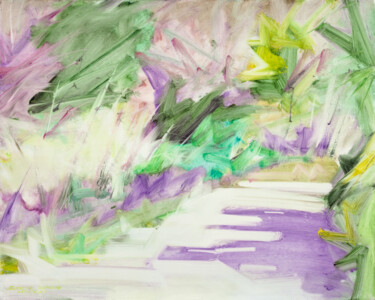 Waiting: the purple shadows 绘画 标题为“Waiting: the purple…” 由Simone Romani, 原创艺术品, 油 安装在木板上