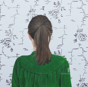绘画 标题为“Blumenmuster XXVII…” 由Karoline Kroiß, 原创艺术品, 丙烯