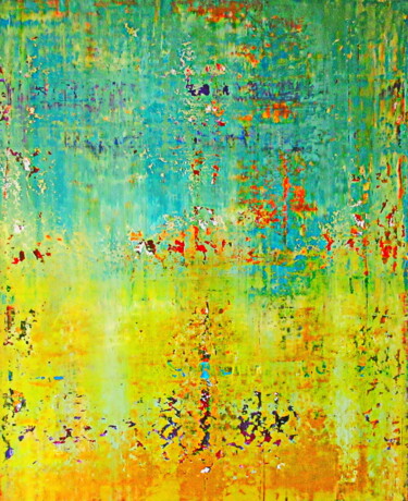 Painting titled "DEAD SEA - SALT LAK…" by Tomo Gorjanc, Original Artwork, Acrylic Mounted on Wood Stretcher frame