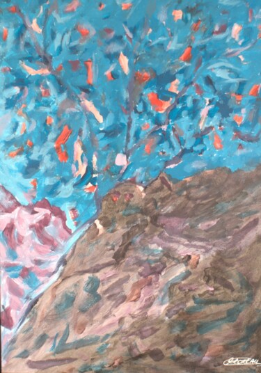 Arboré Peinture intitulée "Arboré" par Christelle Moreau, Œuvre d'art originale, Acrylique