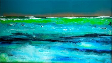 Painting titled "Vareq" by Ann Schirmeyer, Original Artwork, Acrylic Mounted on Wood Panel