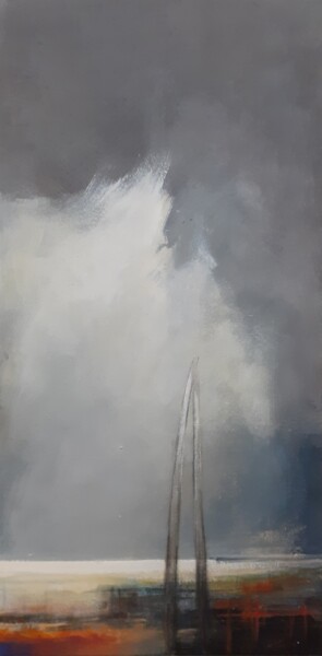 Painting titled "2 vieux mats" by Françoise Bellière, Original Artwork, Acrylic