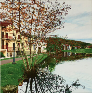 Peinture intitulée "Le gua, l’hivers" par Cyril Saint Jongers, Œuvre d'art originale, Acrylique Monté sur Châssis en bois