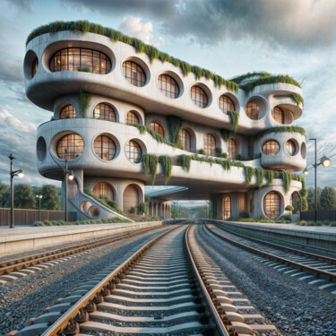 Digital Arts titled "High-Speed Residenc…" by Egidoro, Original Artwork, AI generated image