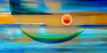 Schilderij getiteld "Oceanien" door Sabina Kiss, Origineel Kunstwerk, Acryl