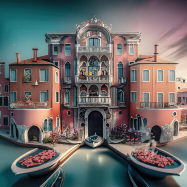 数字艺术 标题为“PALAZZO VENEZIA” 由Morten Klementsen, 原创艺术品, AI生成的图像
