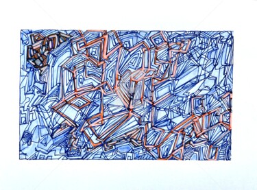 Dessin intitulée "F65" par Chris.Sopena, Œuvre d'art originale, Stylo gel