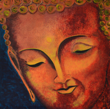 제목이 "Youthful Buddha"인 미술작품 Dirk Peeters로, 원작, 아크릴