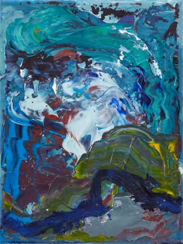 Painting titled "Colourscape 62" by Simon Findlay, Original Artwork, Oil