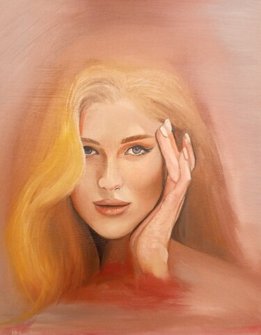 Golden glance Painting titled "Golden glance" by Kristiyan Yavorov, Original Artwork, Oil