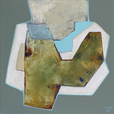 Poétique de la neige #3 Painting titled "Poétique de la neig…" by Cécile Valle, Original Artwork, Acrylic Mounted on Wood Stretcher frame