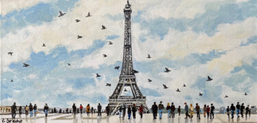 Peinture intitulée "Parie Trocadéro" par Pascal Brachet, Œuvre d'art originale, Acrylique