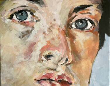 Peinture intitulée "P'tite copie - suit…" par Pascal Brachet, Œuvre d'art originale, Acrylique