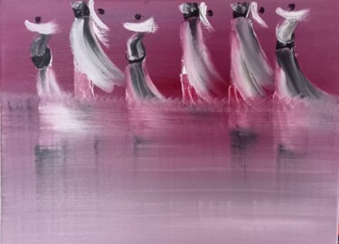 绘画 标题为“La traversée” 由Monique Mert, 原创艺术品, 油