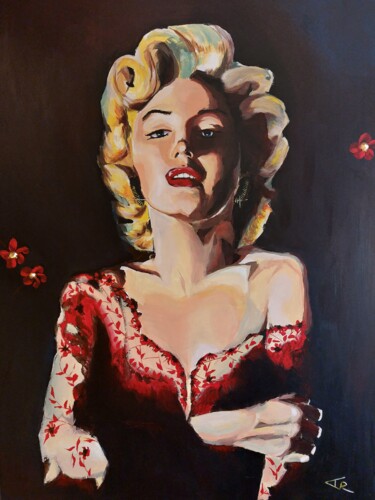 Pittura intitolato "Marylin monroe in R…" da Taco Van Rheenen, Opera d'arte originale, Acrilico