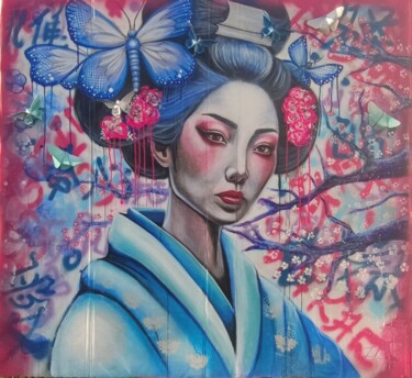 绘画 标题为“Geisha” 由Laure Bollinger, 原创艺术品, 丙烯