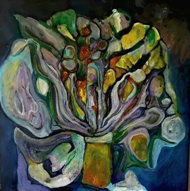 Peinture intitulée "Tristesse" par Manuel Navarro, Œuvre d'art originale, Acrylique