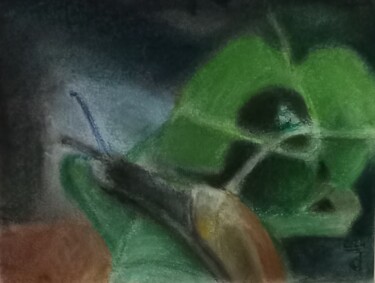 Pintura titulada "Animal tropical sin…" por Jose Oña Jurado, Obra de arte original, Pastel