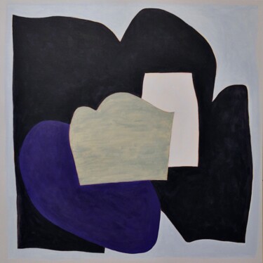 Composition with Ivory Black 绘画 标题为“Composition with Iv…” 由Naoko Paluszak, 原创艺术品, 丙烯