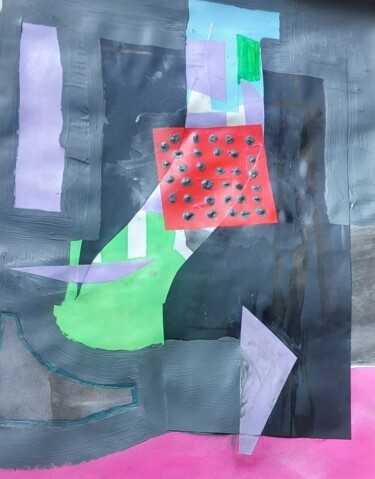 Collages intitulée "Linda" par Ronnie Kolner, Œuvre d'art originale, Collages