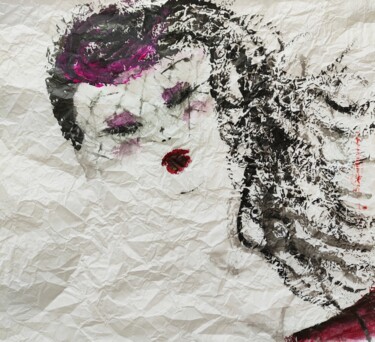 Drawing titled "Maryse" by Olesya Nikolaeva, Original Artwork, Ink