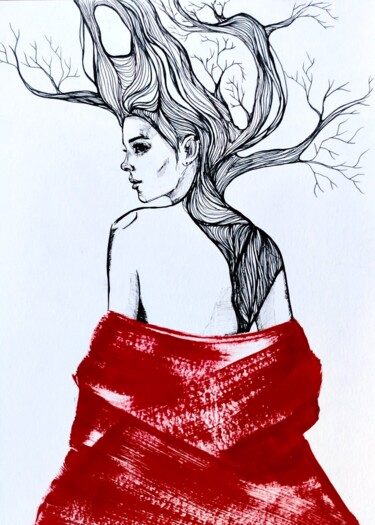 Peinture intitulée "Let it go" par Misha Viktorova, Œuvre d'art originale, Acrylique