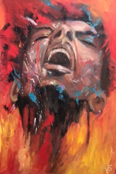 제목이 "Cry of Fire"인 미술작품 Sylwia Claessen로, 원작, 기름